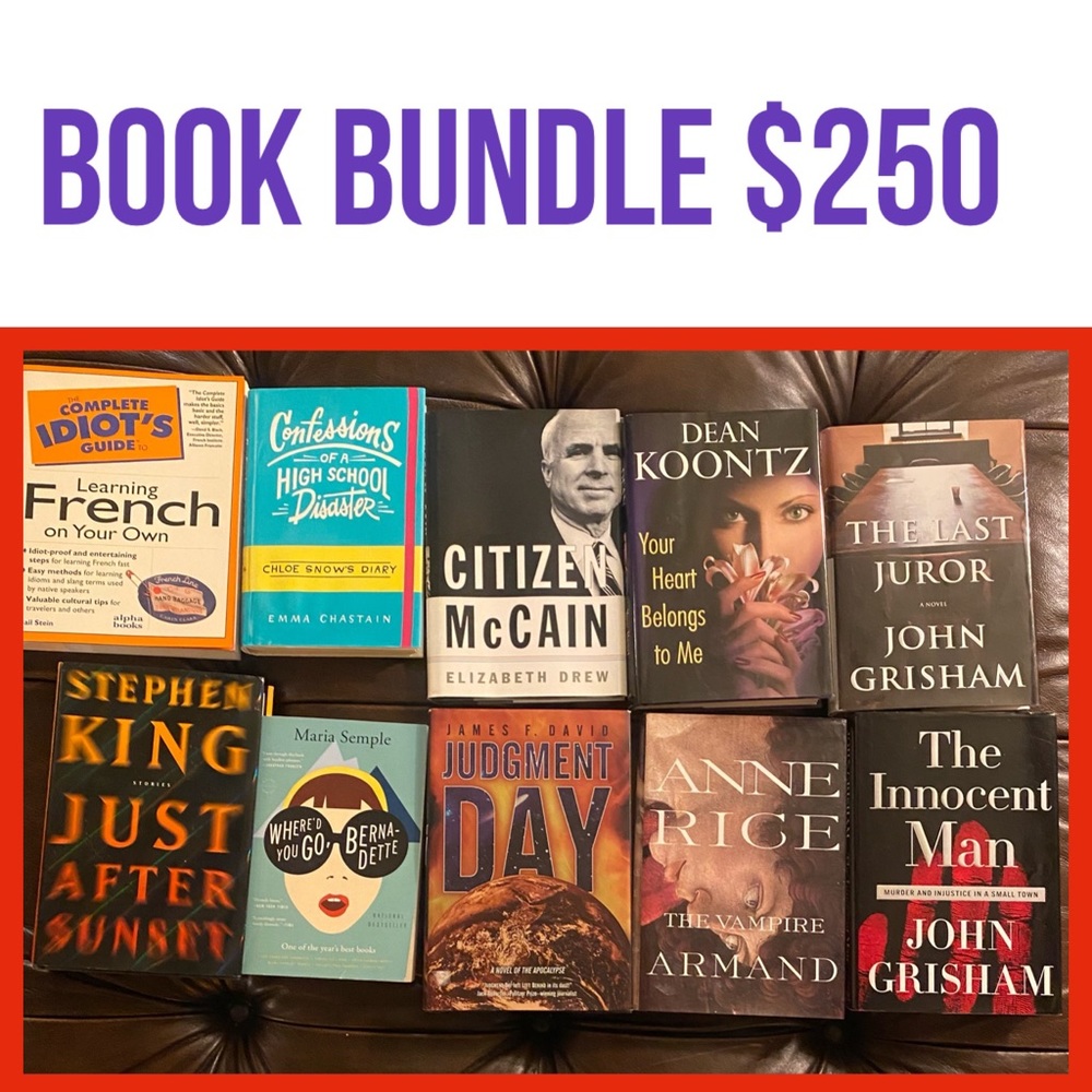 10 Book Bundle ($250) Excellent Condition